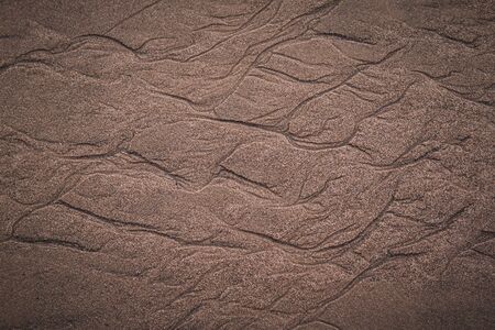 Tidal Traces in the Sandの写真素材