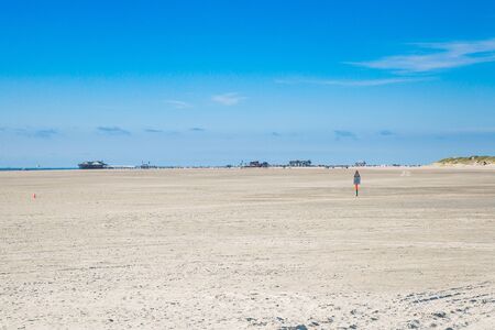 The Beach and the Sand Dunes of Sankt Peter Ordingの写真素材