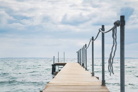 A breathtaking view over the Kattegat from a Jettyの写真素材