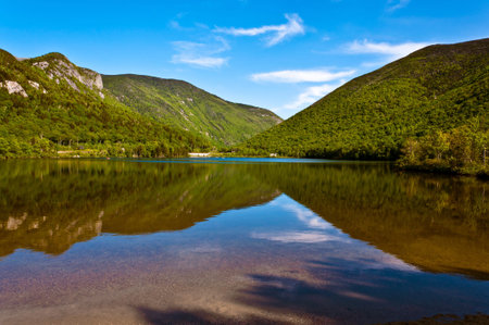 Echo lake -Franconia-New Hampshireの写真素材