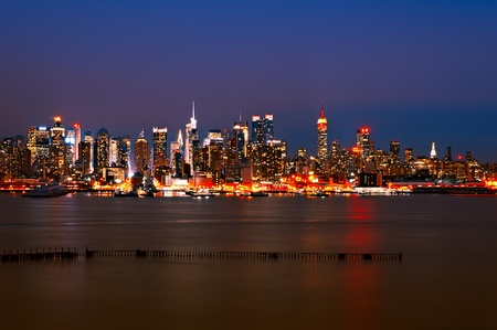 Manhattan nightのeditorial素材