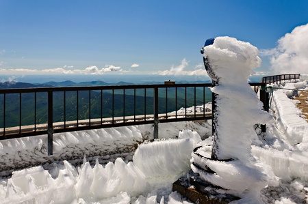 new hampshire mountain top view of Mount Washingtonの写真素材