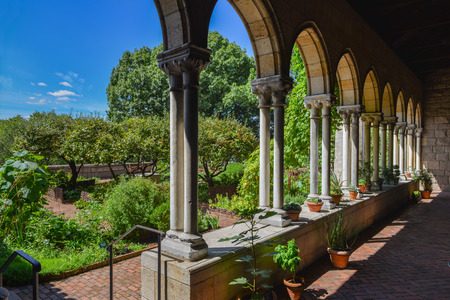 Garden of the Cloisters Museum in New Yorkの写真素材
