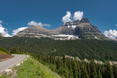 Beautiful view of Glacier National Park belong Going to the sun roadの写真素材