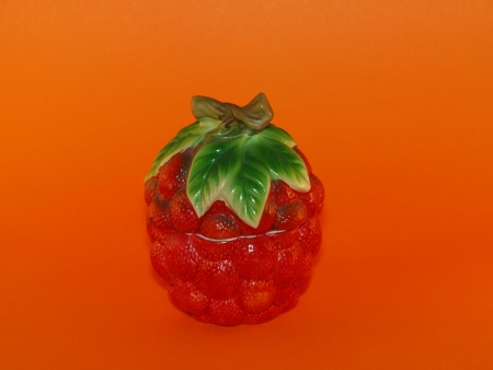 Ceramic strawberryの写真素材