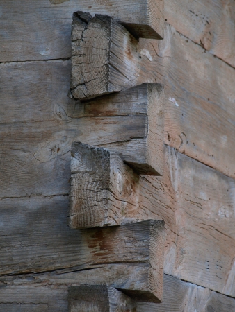 Wooden wall detailの写真素材