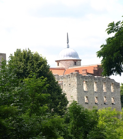 Kazimierz Dolny, Poland - July 08  Stoned castle in Janowiec, near Kazimierz Dolny on July 08, 2013 in Kazmierz Dolny, Polandのeditorial素材