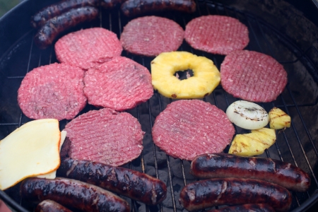 Grilling foodの写真素材