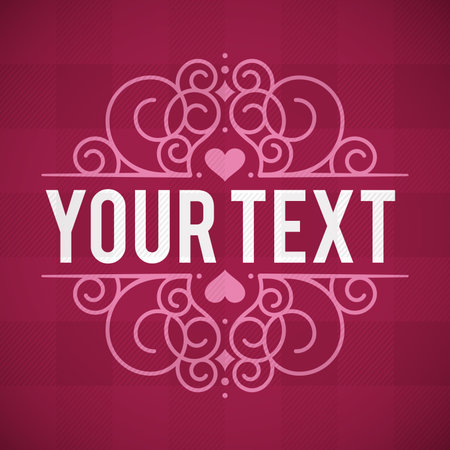 Valentines Decorative Elementのイラスト素材