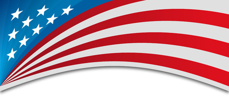 USA banner background.のイラスト素材