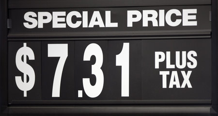 Special price sign with changable numbers.