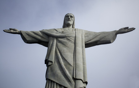 Christ the redeemer in Rio De Janeiroのeditorial素材