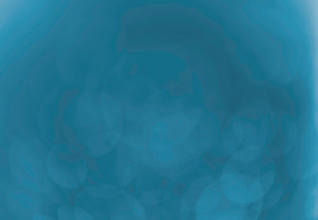 Abstract bokeh background with blurred focus blue bubbles for graphic design.