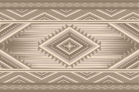 Geometric vintage Ethnic patterns seamless background embroidery.  Tribal Navajo traditional art...