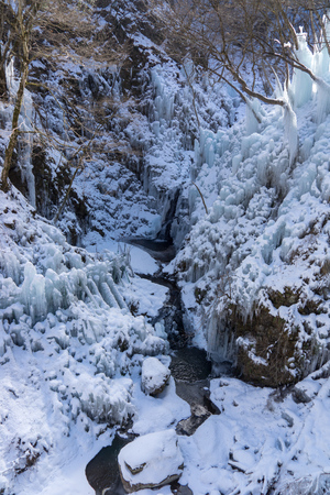Oonichi Ice Pillar in Oganao - Saitama Prefectureの写真素材
