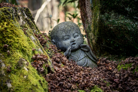 Statues at Daishio-in Templeのeditorial素材