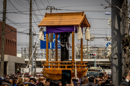 Kawasaki, Japan. April 2, 2017. Kanamara fertility festival in Kawasaki - Kanagawa Prefectureのeditorial素材