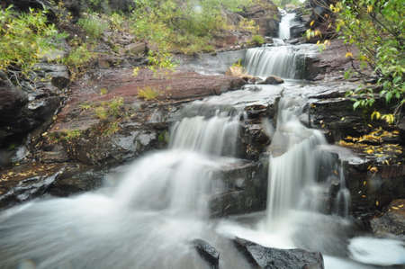 Waterfall in Uinta mountainsの写真素材