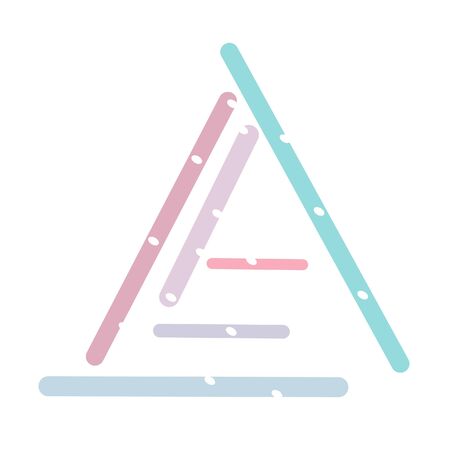 Unique A Logo on the White Backgroundのイラスト素材