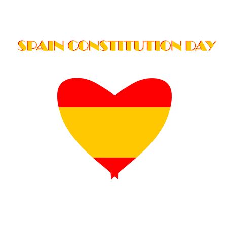 Concept of Constitution Day in Spain or DÃ­a de la ConstituciÃ³n EspaÃ±ola in Spanish. Template for background, banner, card, poster with text inscription. 6 Decemberのイラスト素材