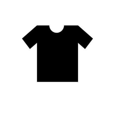 Blank black T-shirt template. Back t-shirt vector. T-shirt template set, back view design for male. Vector eps 10 illustration. Isolated clothing printing mock up of sportswear apparel.のイラスト素材