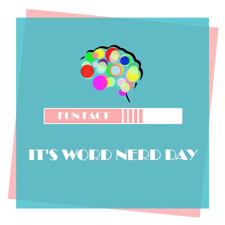 Happy Word Nerd Day. January 9. Happy National Word Nerd Day!のイラスト素材