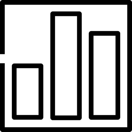 Bar chart line diagram vector icon. filled flat sign for mobile concept and web design. Business graph statistic glyph icon. Symbol, logo illustration. Vector graphics. Chart icon vector. Flat iconのイラスト素材