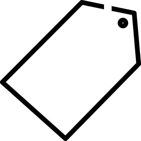 Label Price Tag Icon Isolated Vector. tags or sale shopping labels.のイラスト素材