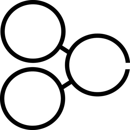 Share Icon vector sign isolated for graphic and web design. Share symbol template color editable on white background. Share icon, social media connection symbol for web site, app, UI.のイラスト素材