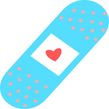 medical plaster icon, plaster icon. vector bandage, health adhesive care. Medical adhesive tape plaster. Illustration of medical tape, plaster, protection and care. injury tape plaster flat designのイラスト素材