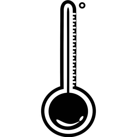 Celsius or fahrenheit meteorology thermometers measuring heat and cold, vector illustration. Thermometer equipment showing hot or cold weather. Medicine thermometer in flat style. Hot or coldのイラスト素材