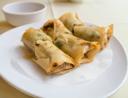 Fried spring roll , Chinese Food
