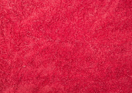 Red bath towel texture backgroundの写真素材
