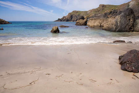 beach at Kynance cove englandの写真素材