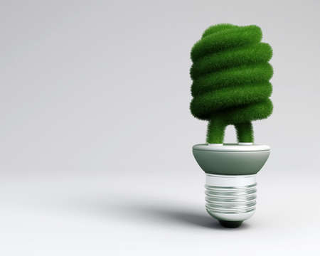grass bulb lightの写真素材