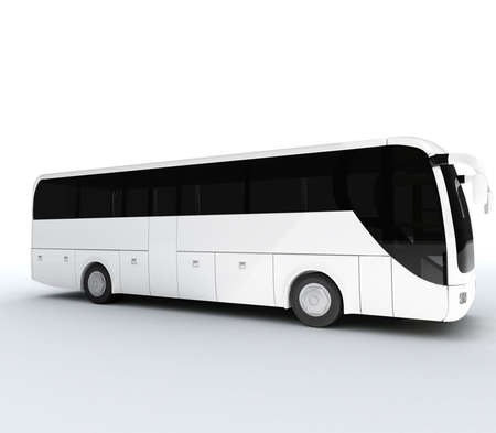 white bus for writte wath you likeの写真素材