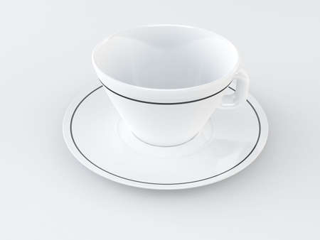withe cupの写真素材