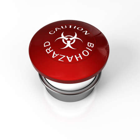 a panic button for biohazard danger like fluの写真素材