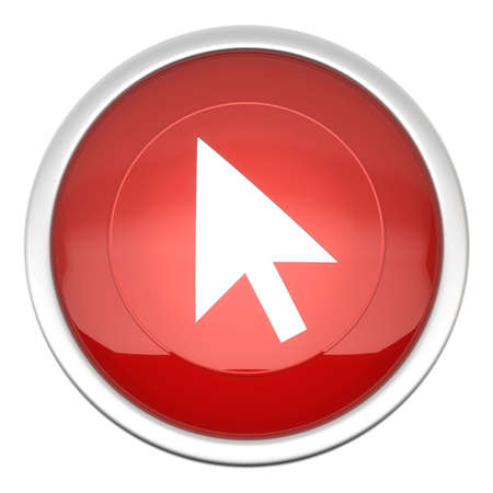a large red arrow icon in three dの写真素材