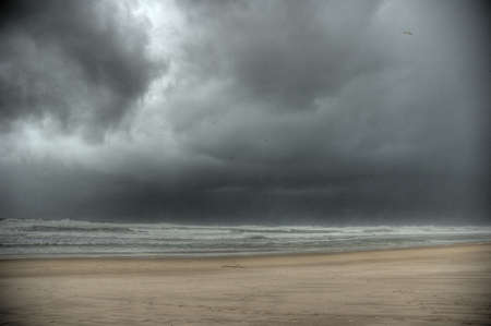A beach with lot wind in HDR viewの写真素材