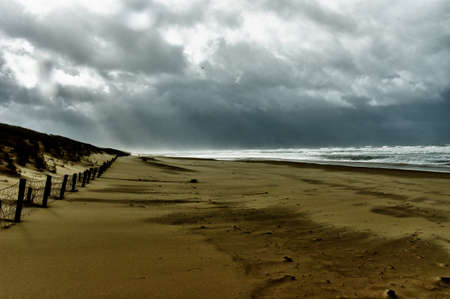 A beach with lot wind in HDR viewの写真素材