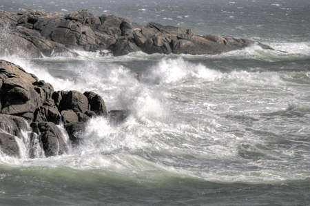 A beach with lot wind in HDR viewの写真素材