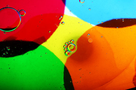 abstract of colored bubbles