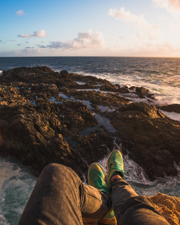 Relaxing with a viewのeditorial素材