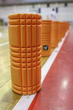 Foam Roller	in the courtの写真素材