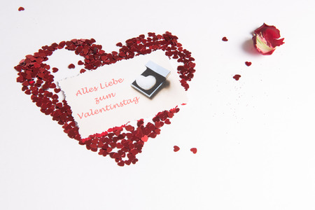 Heart of hearts as love sign - Germanの写真素材