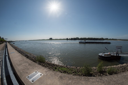 Shipping on the Rhine near Emmerich, Germany