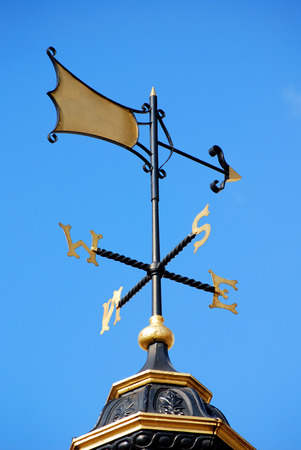 Weather vane in London streetの写真素材