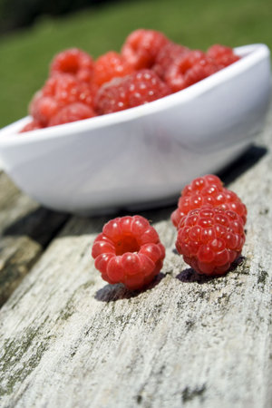 Bowl of Raspberries