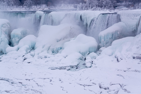 Frozen Niagara Fallsの写真素材